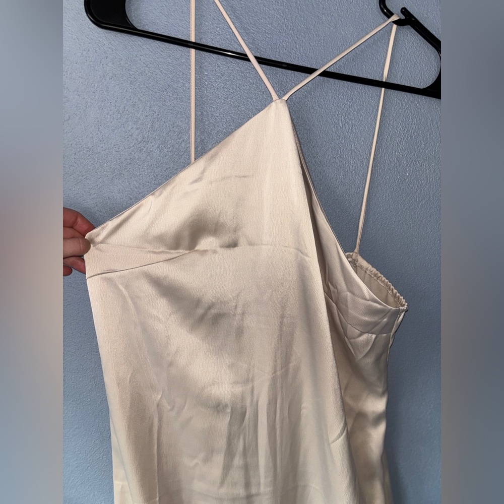 Elegant Cream Slip Dress - Nasty Gal Midi Length Dress